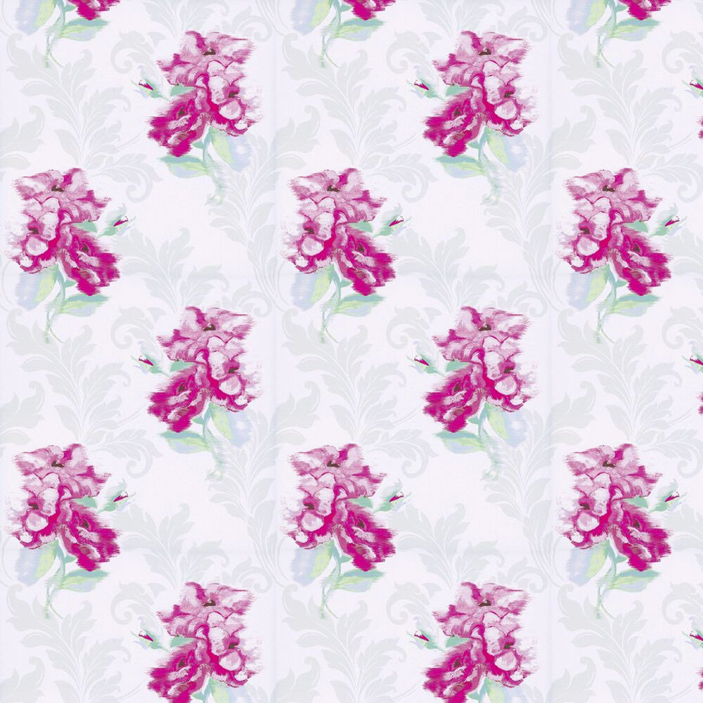 Shadow Wallpaper  - Cream / Pink - by Kandola