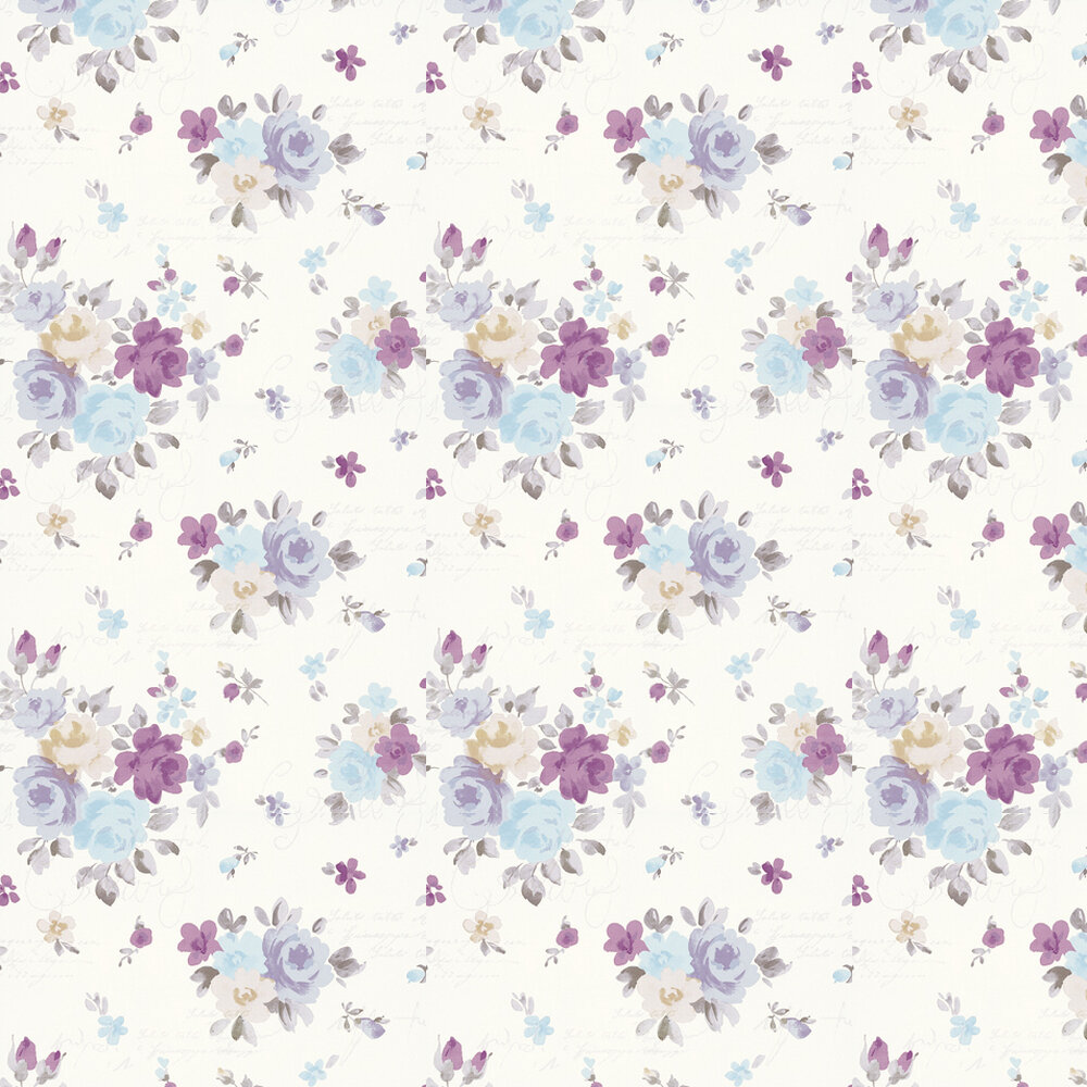 Julia Wallpaper - Pink / Lilac / Blue - by Kandola