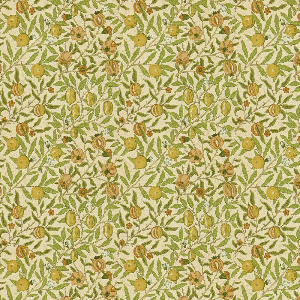 Fruit Wallpaper - Lime / Green / Tan - by Morris