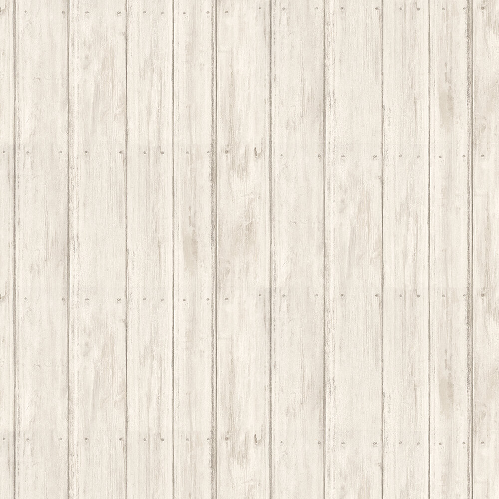 Timber Wallpaper - White - by Andrew Martin