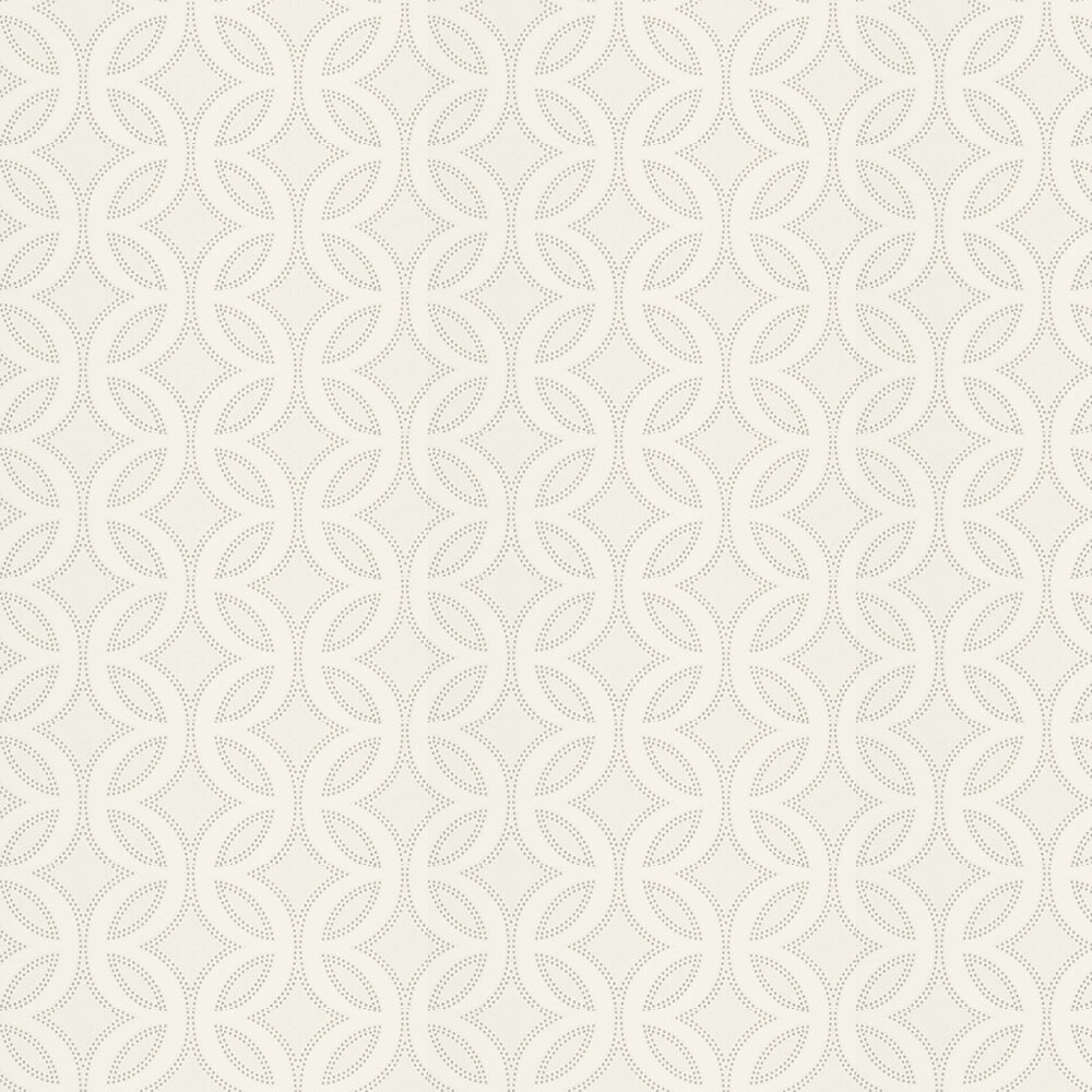 Caprice Wallpaper - Chalk / Pearl / Silver - by Harlequin