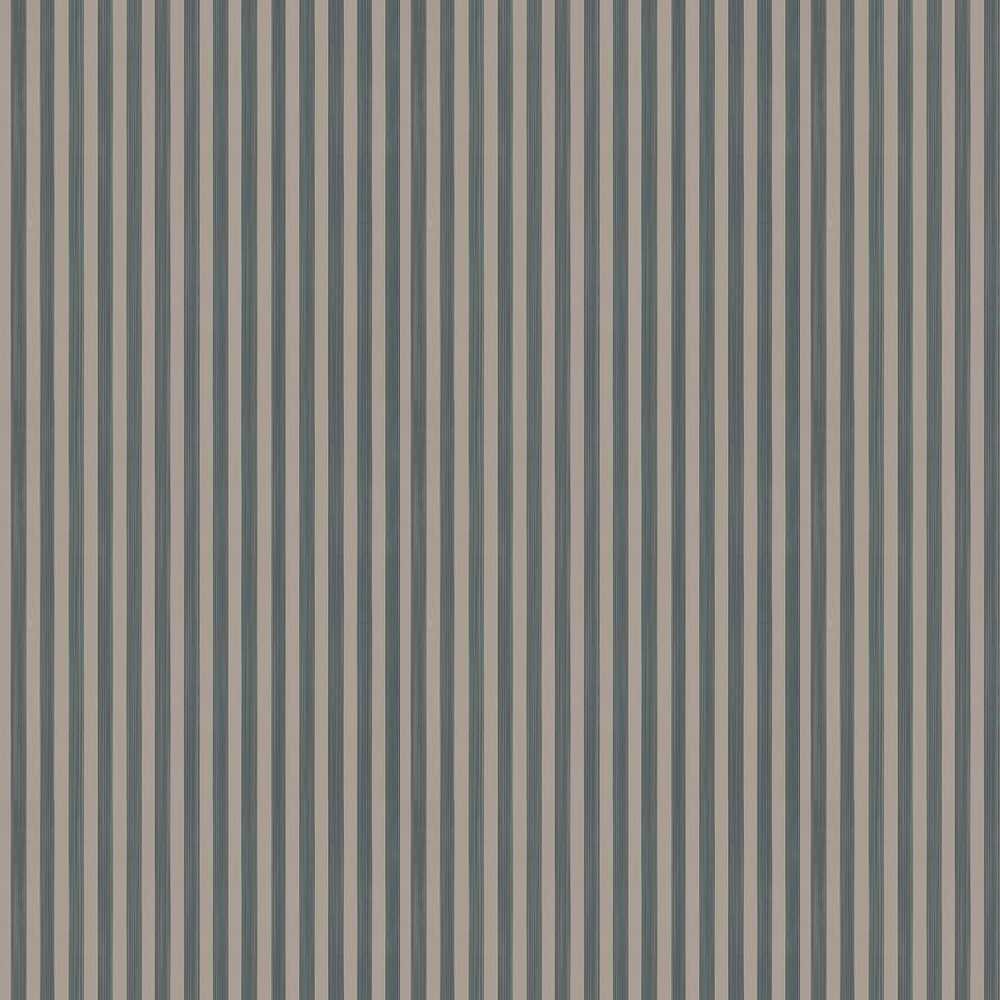 Closet Stripe Wallpaper - Chocolate / Black - by Farrow & Ball
