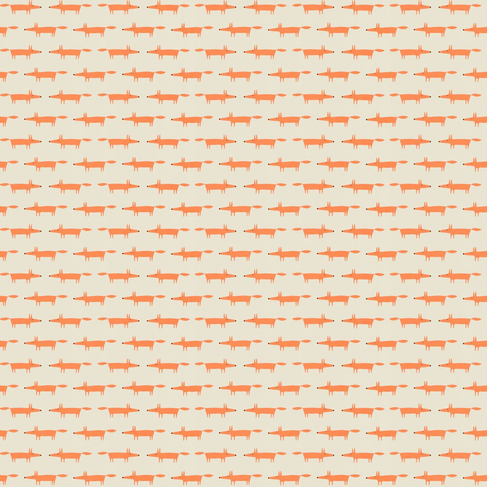 Little Fox Wallpaper - Ginger - by Scion