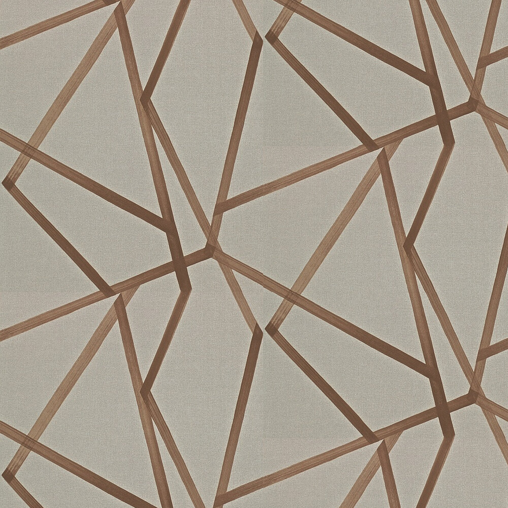 Sumi  Wallpaper - Hessian / Copper - by Harlequin