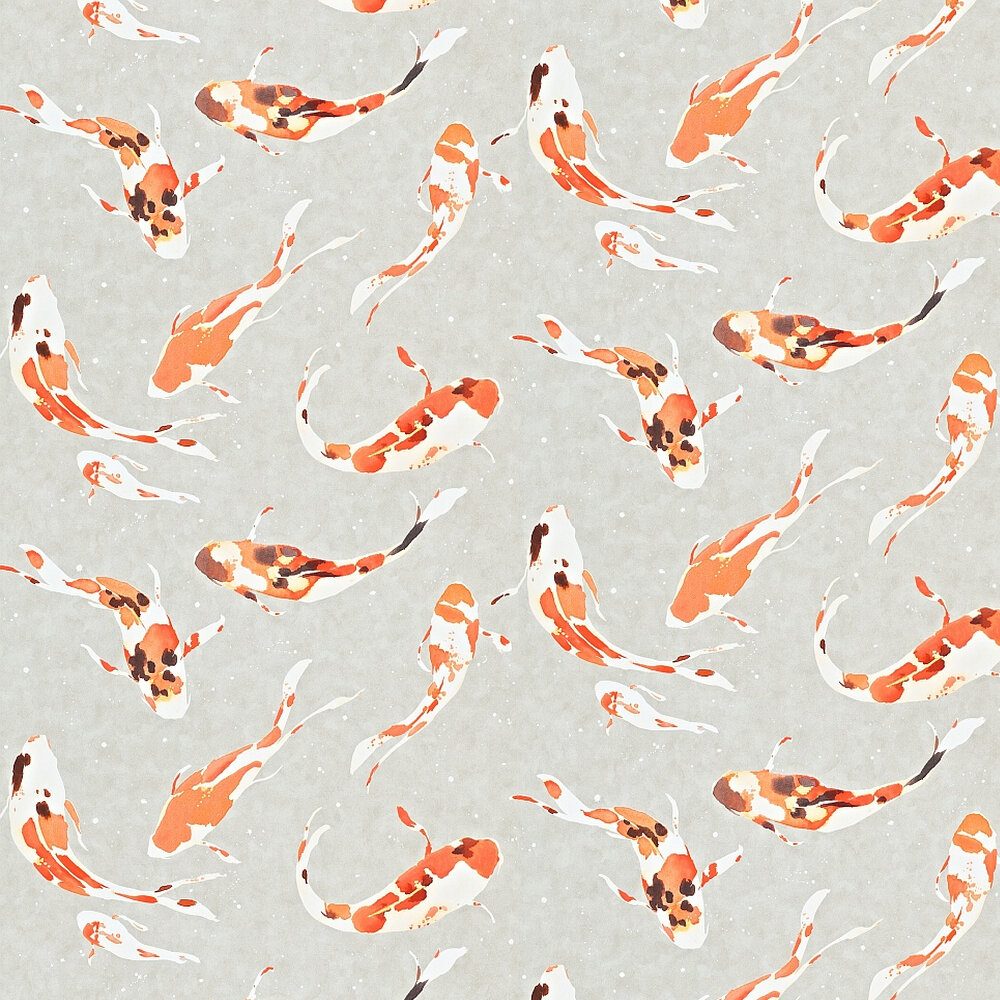 Koi Wallpaper - Paprika - by Harlequin