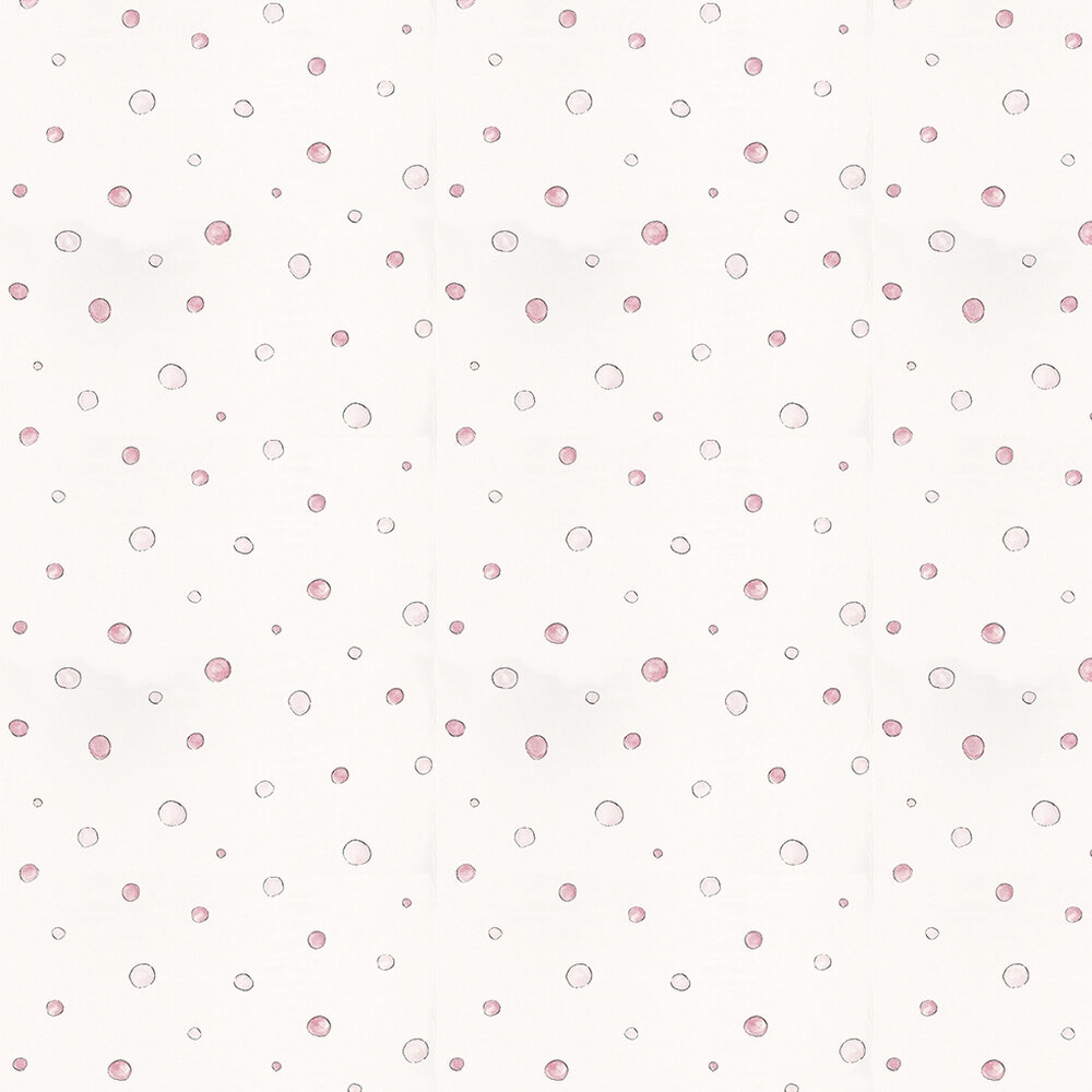 Burbu Red Wallpaper - Red / Pink / White - by Coordonne