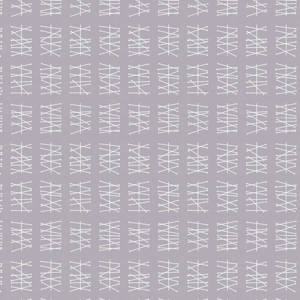 Crossed Lines  Wallpaper - Light Slate Grey - by Layla Faye