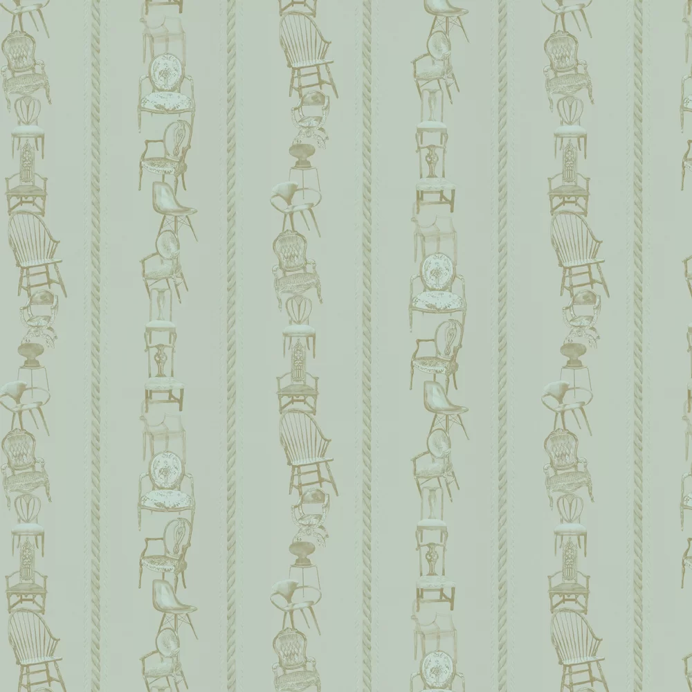 Barneby Gates Wallpaper Chairs Eau De Nil BG0500101