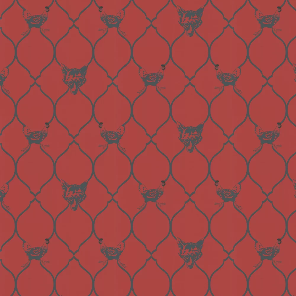 Barneby Gates Wallpaper Fox & Hen Brick BG0900101