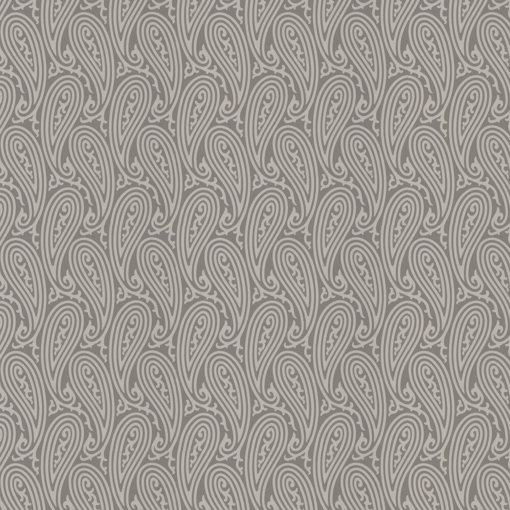 Paisley Wallpaper - Grey - by Farrow & Ball