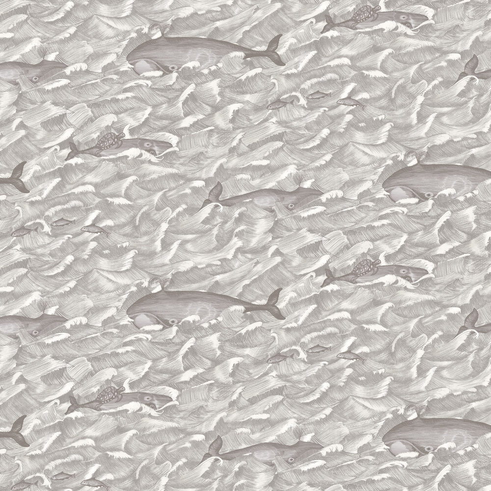 Melville Wallpaper - Black & White - by Cole & Son