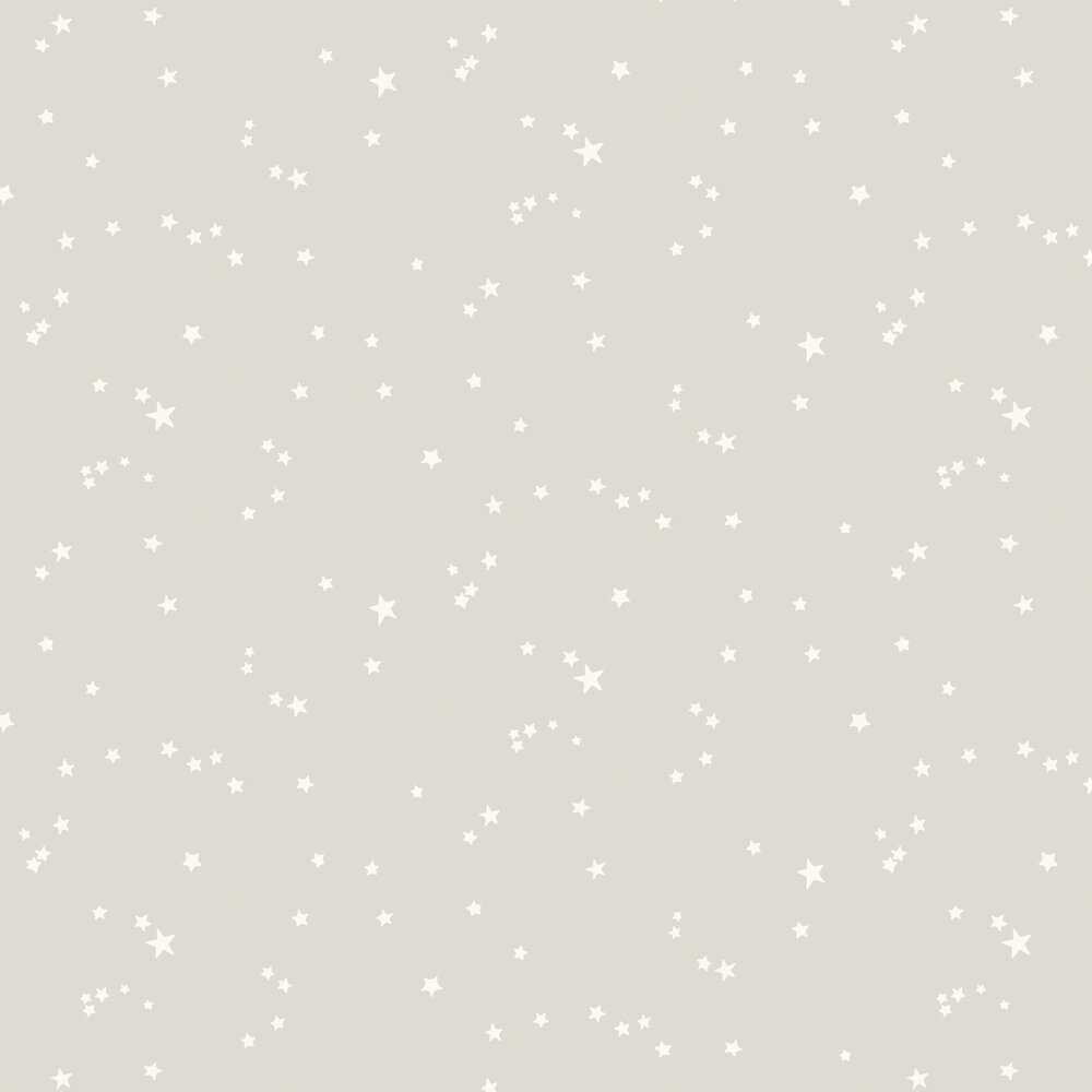 Stars Wallpaper - Grey & White - by Cole & Son