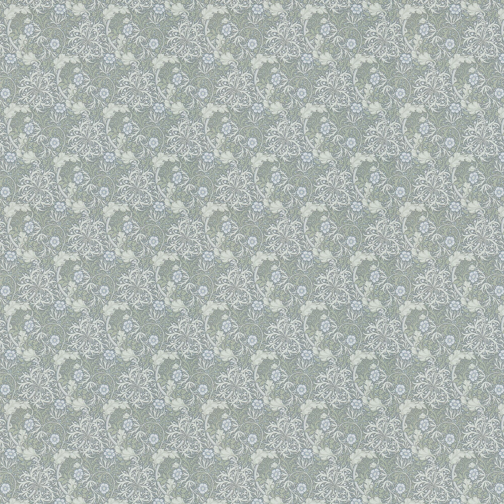 Morris Seaweed Wallpaper - Silver / Ecru - by Morris
