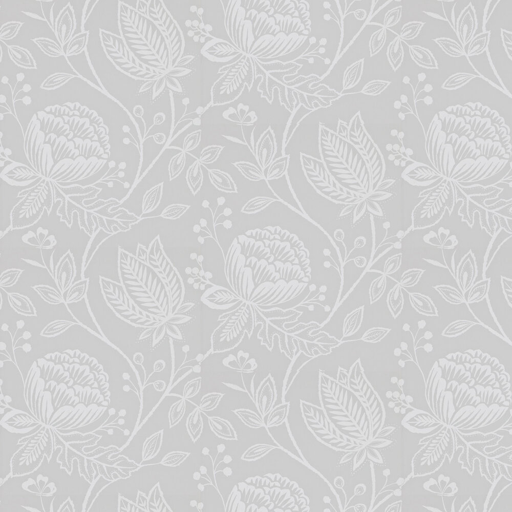 Mirabella Wallpaper - Pebble - by Harlequin
