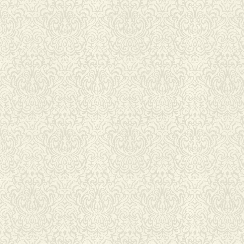 Downton Damask Wallpaper - Cream - by Architects Paper
