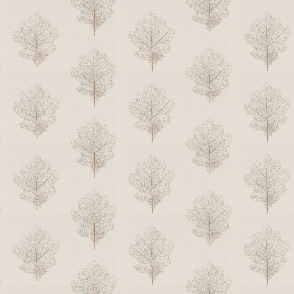 Oak Filigree Wallpaper - Milk / Pearl - by Sanderson