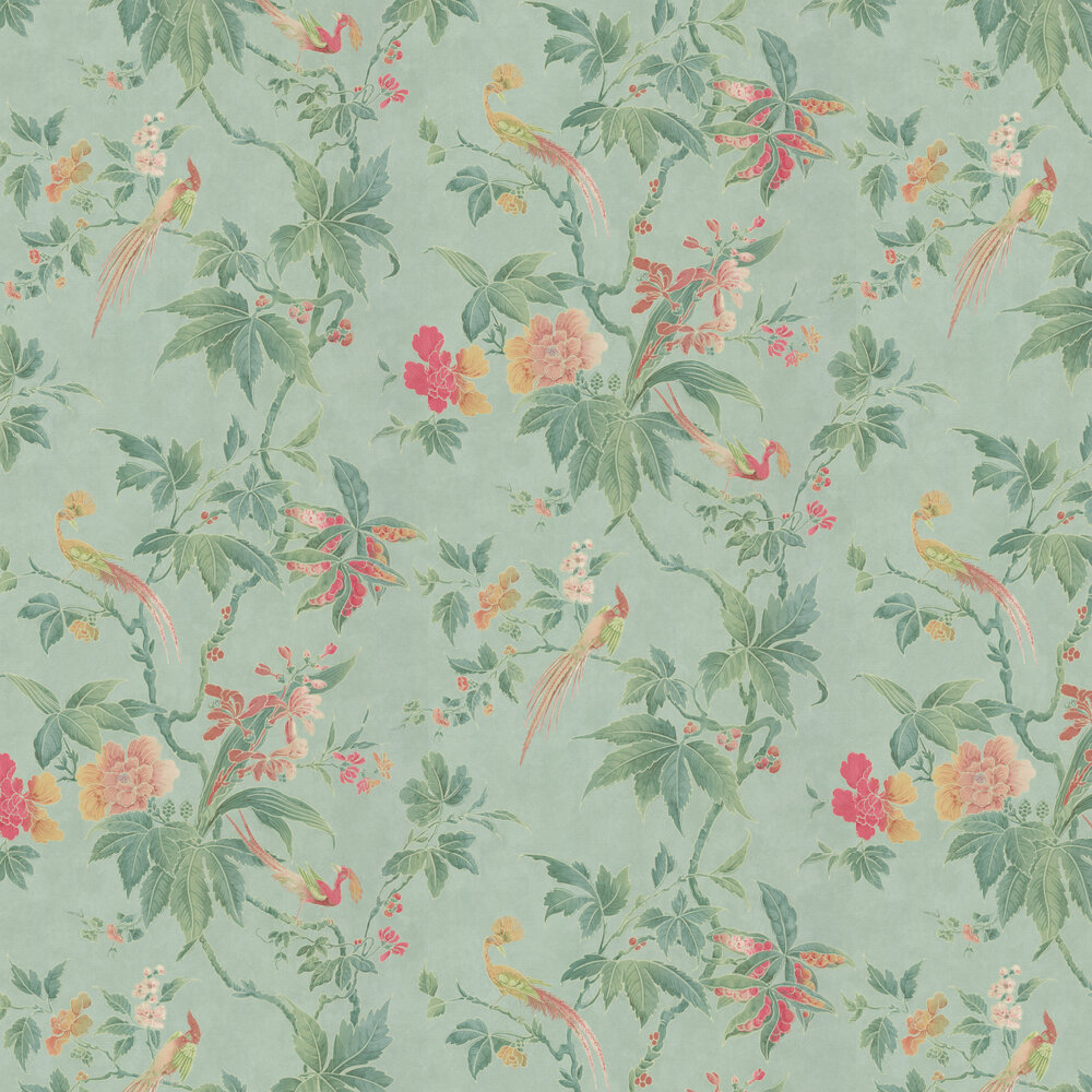 Paradise by Little Greene - Sage Green - Wallpaper : Wallpaper Direct