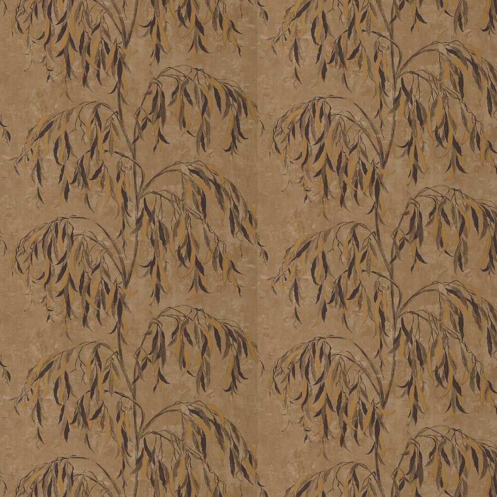 Willow Song Wallpaper - Gold - by Zoffany
