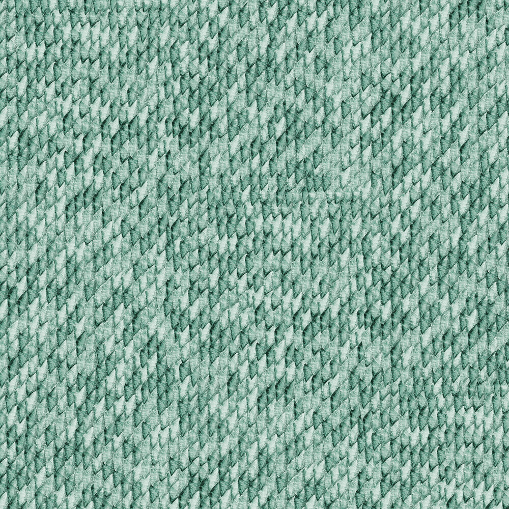 Mermaid Tail Wallpaper - Green - by Coordonne