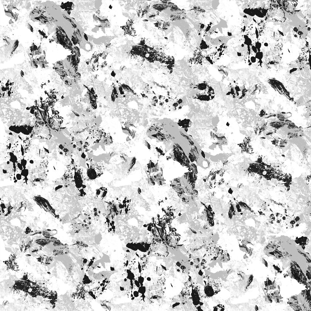 Pollock Wallpaper - Silver - by Coordonne