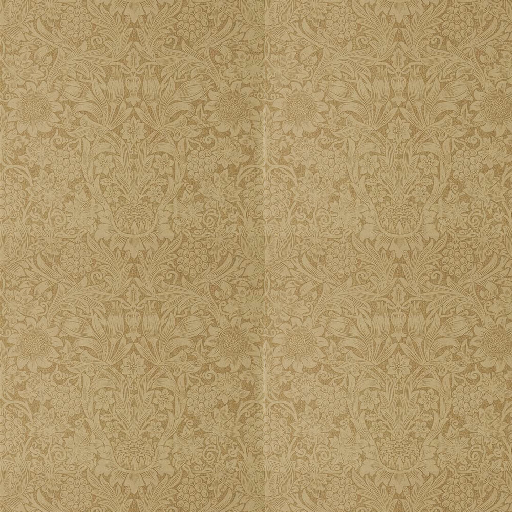Pure Sunflower Wallpaper - Copper / Russet - by Morris