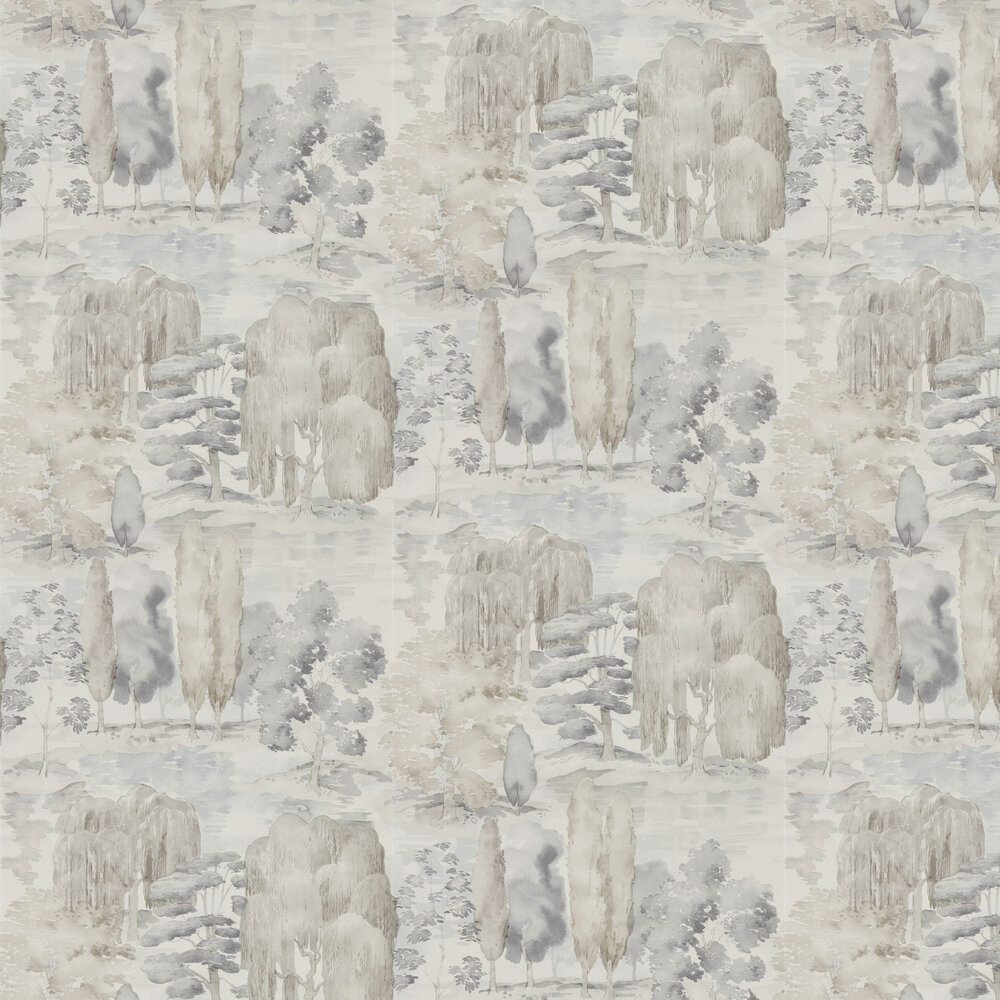 Waterperry Wallpaper - Gilver and Linen - by Sanderson