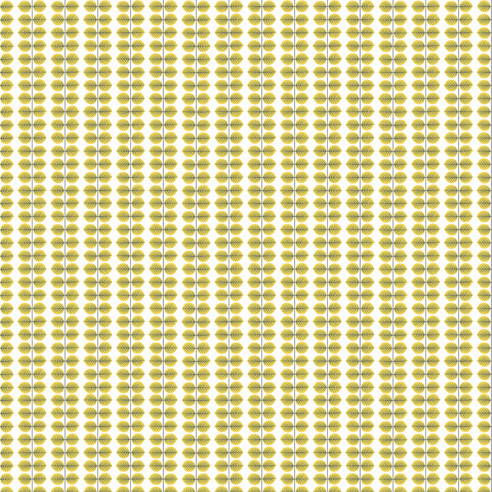Bersa Wallpaper - Yellow - by Boråstapeter