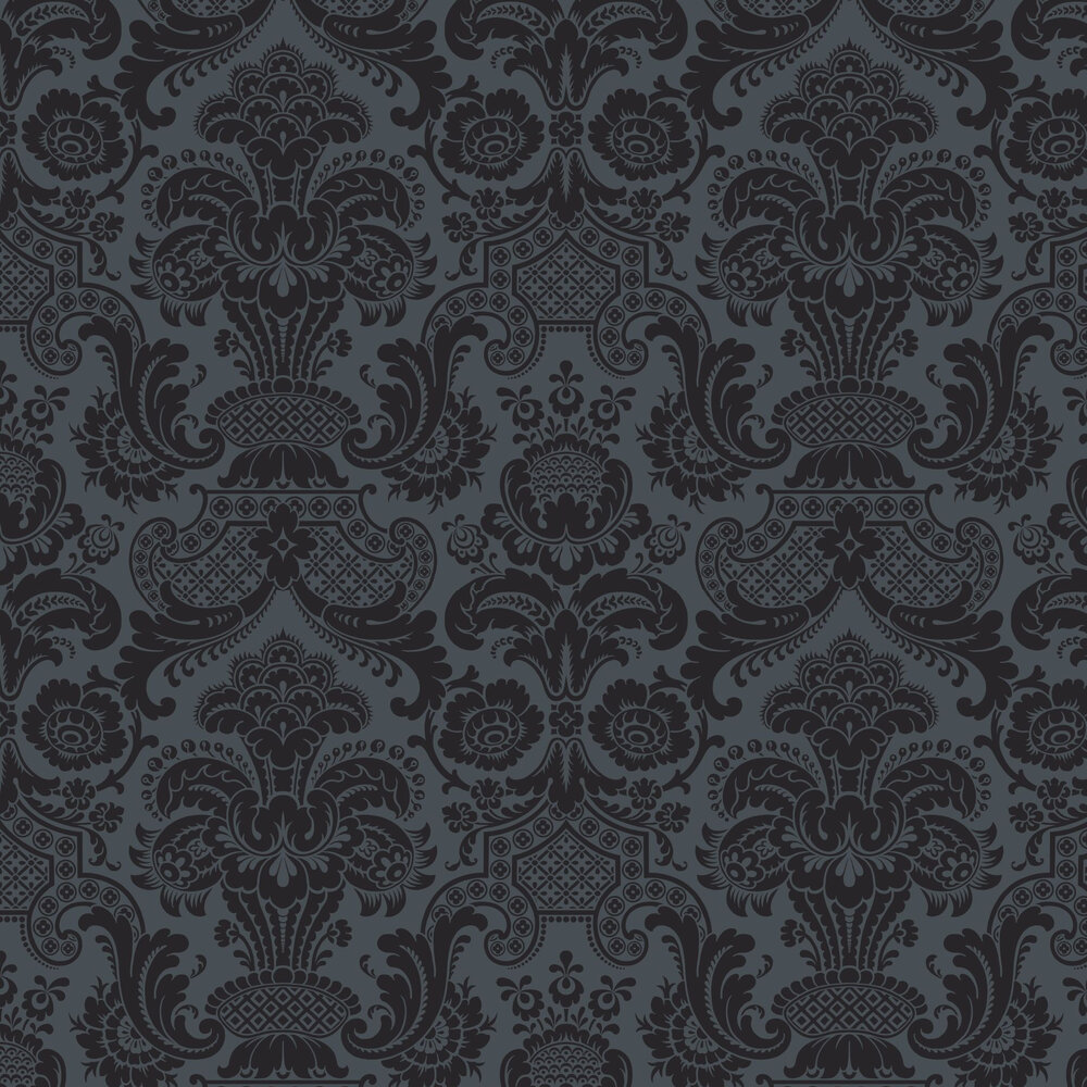 Petrouchka Wallpaper - Charcoal - by Cole & Son