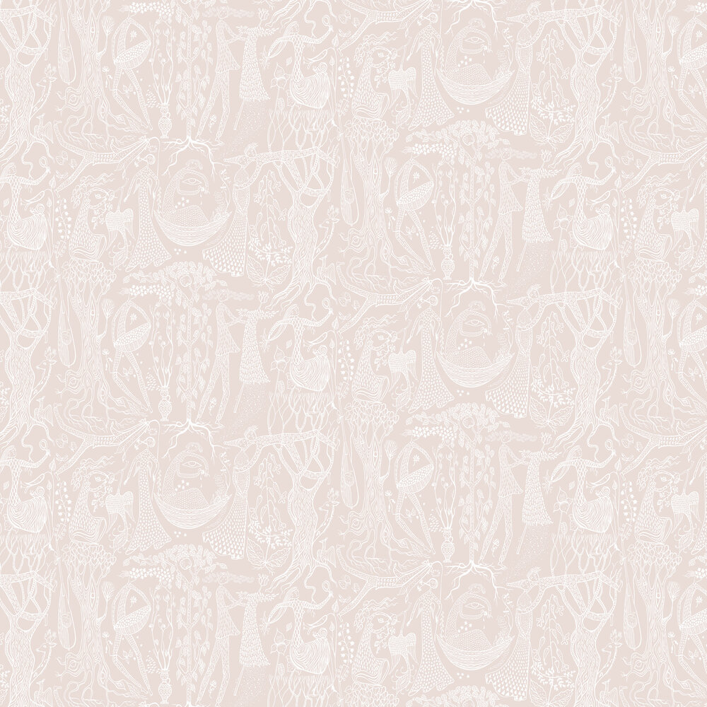 Poeme d´amour Wallpaper - Pale Pink - by Boråstapeter