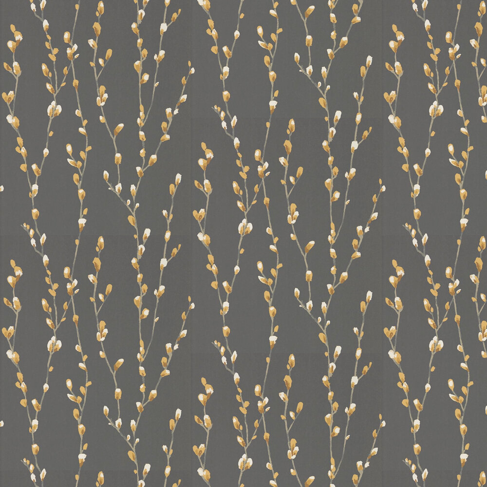Salice Wallpaper - Ochre / Sepia - by Harlequin