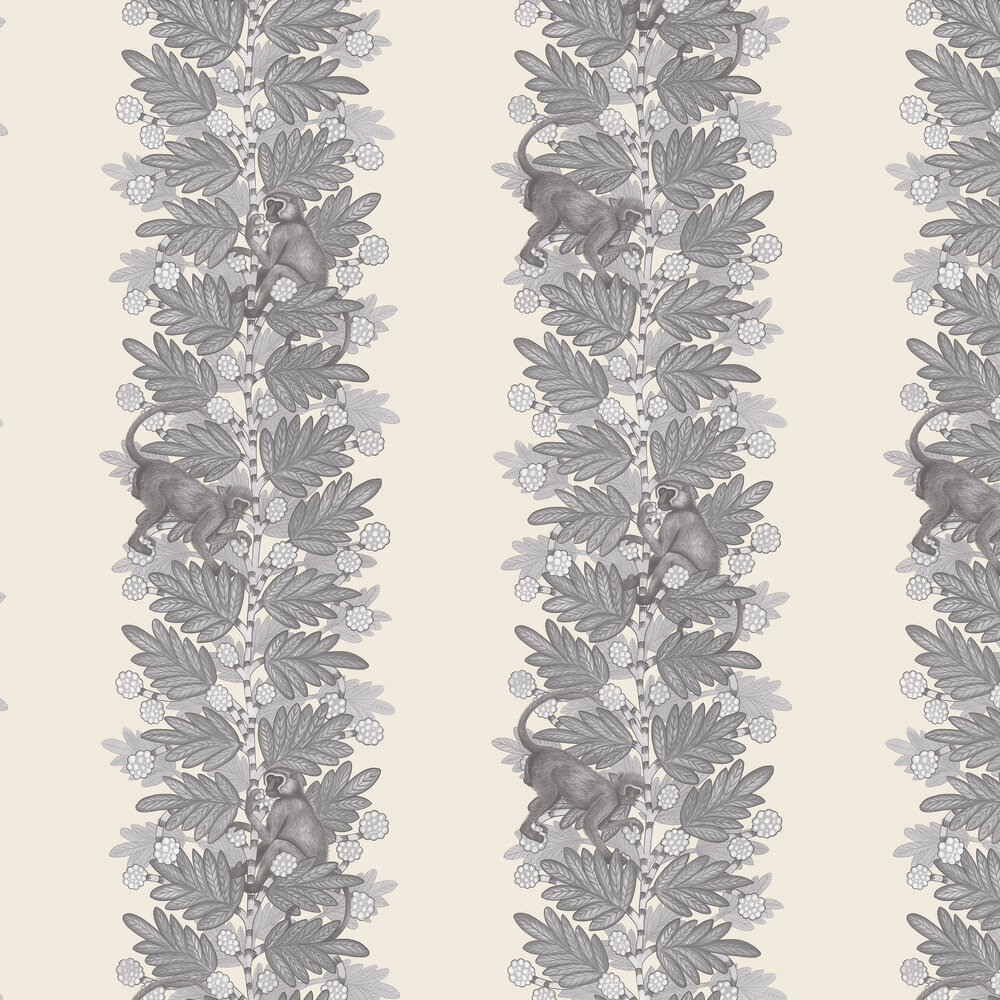 Acacia Wallpaper - Grey & White - by Cole & Son