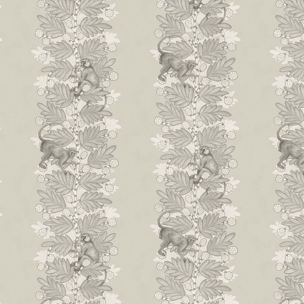 Acacia Wallpaper - Stone & White - by Cole & Son