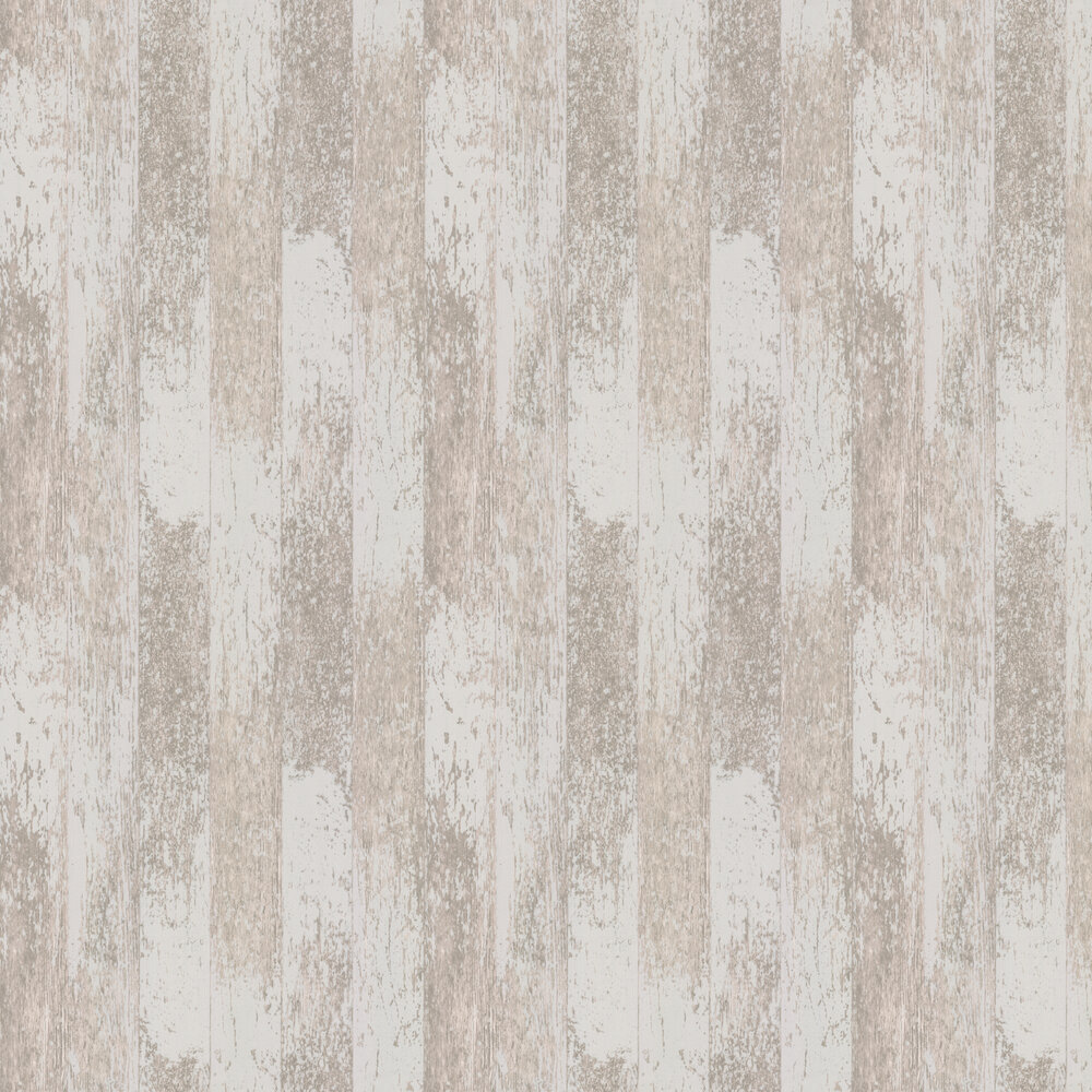 Driftwood Wallpaper - White / Stone - by Osborne & Little