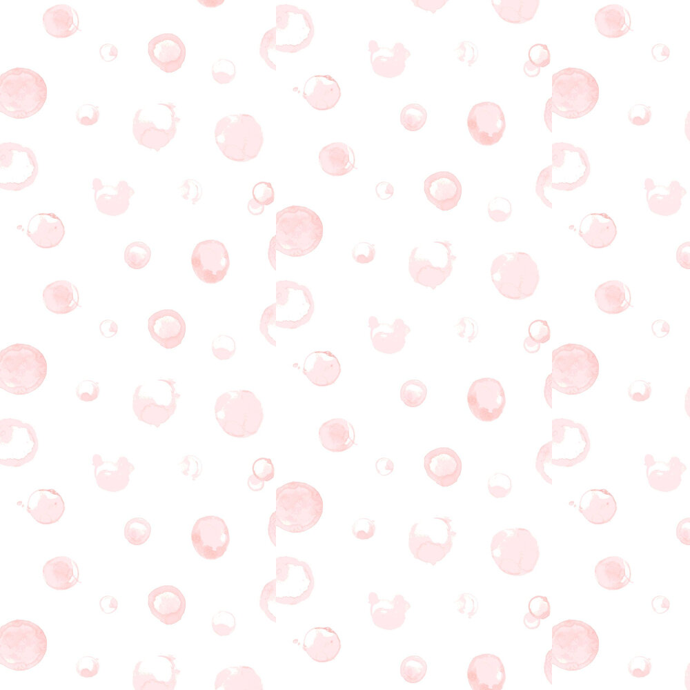 Pompitas Wallpaper - Pale Pink - by Coordonne