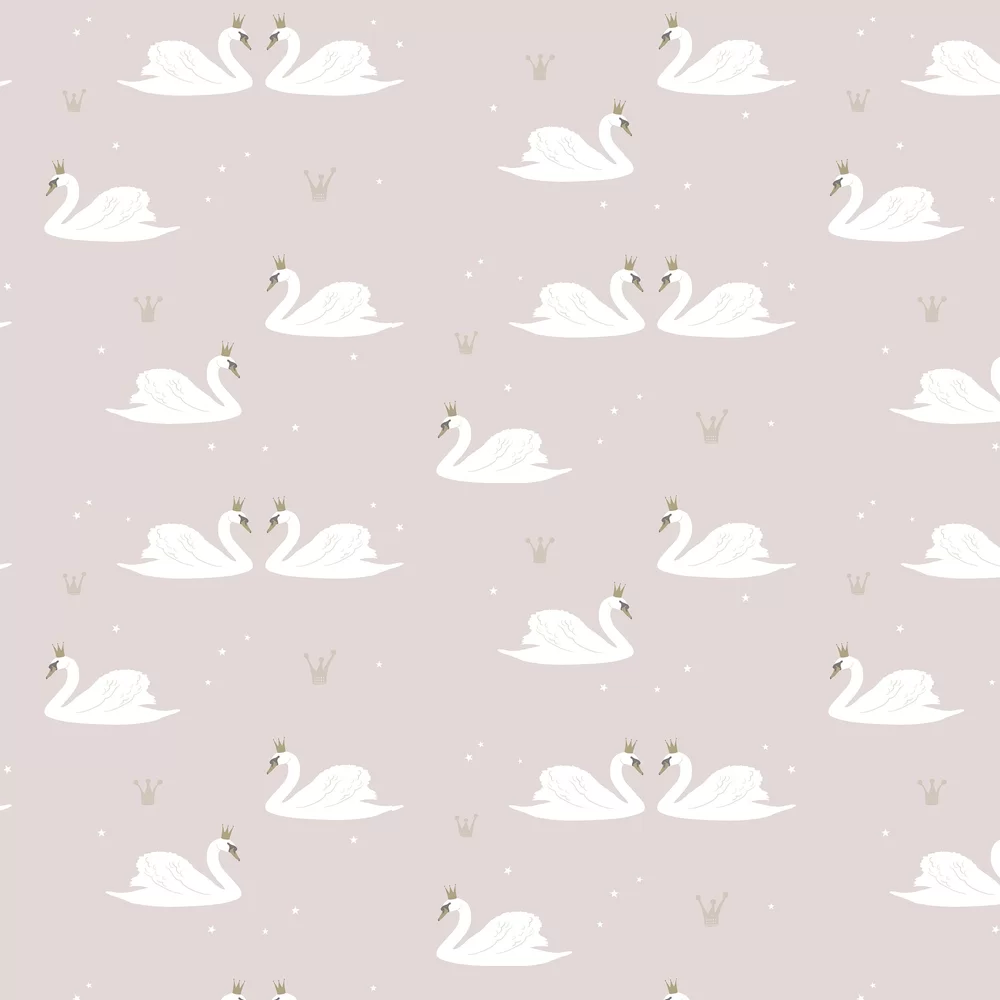 Hibou Home Wallpaper Swans HH01301