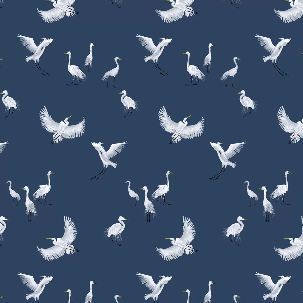 Petronella Hall Wallpaper Egrets E-WT
