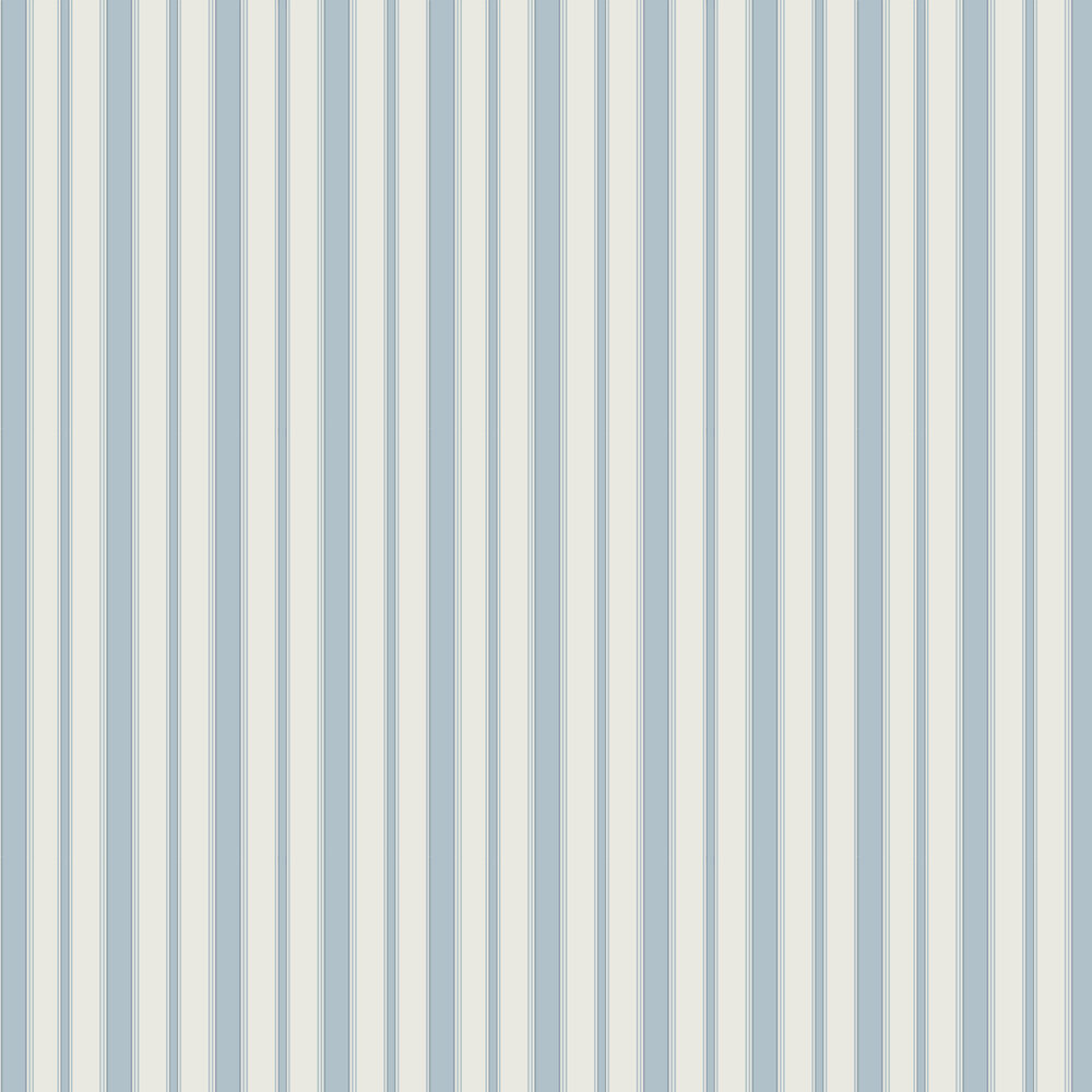Cambridge Stripe Wallpaper - Pale Blue - by Cole & Son