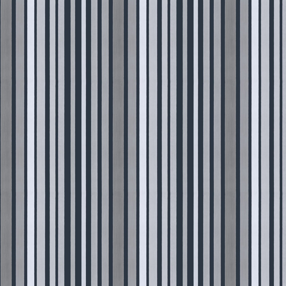 Carousel Stripe Wallpaper - Grey - by Cole & Son