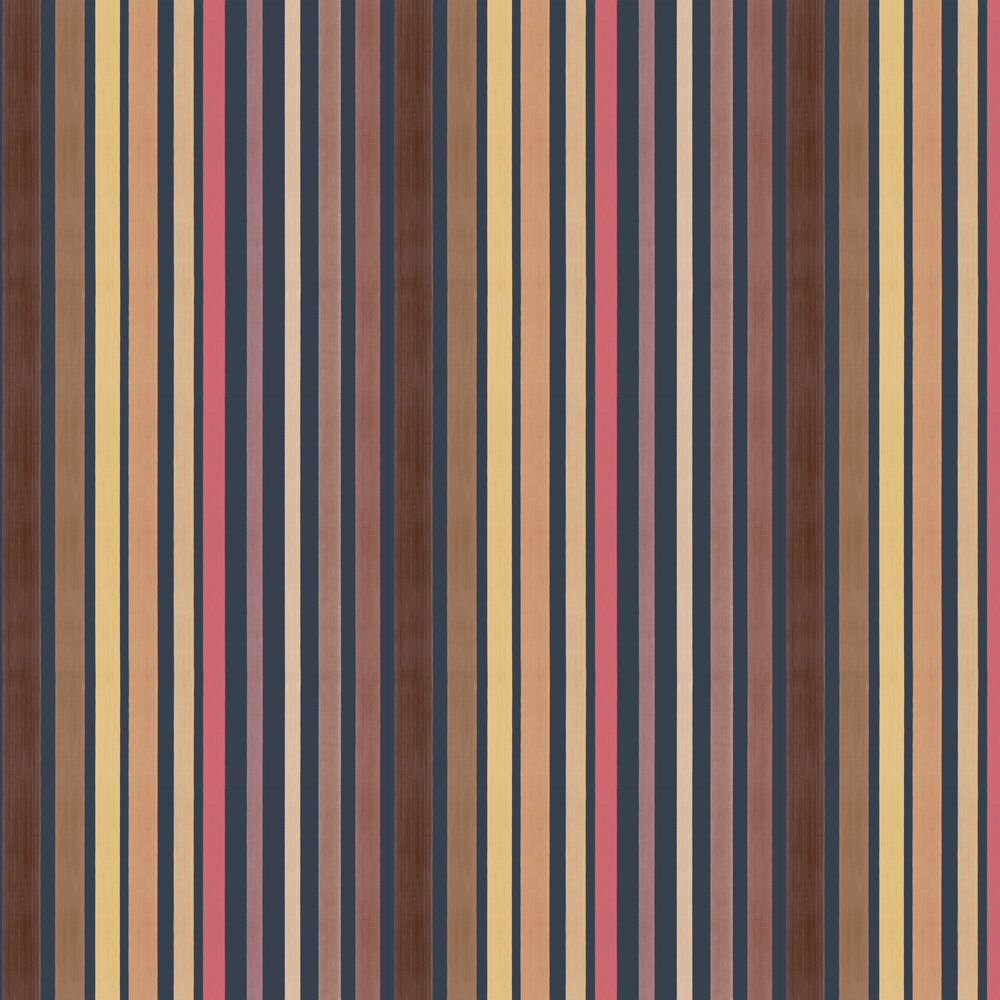 Carousel Stripe Wallpaper - Pink - by Cole & Son