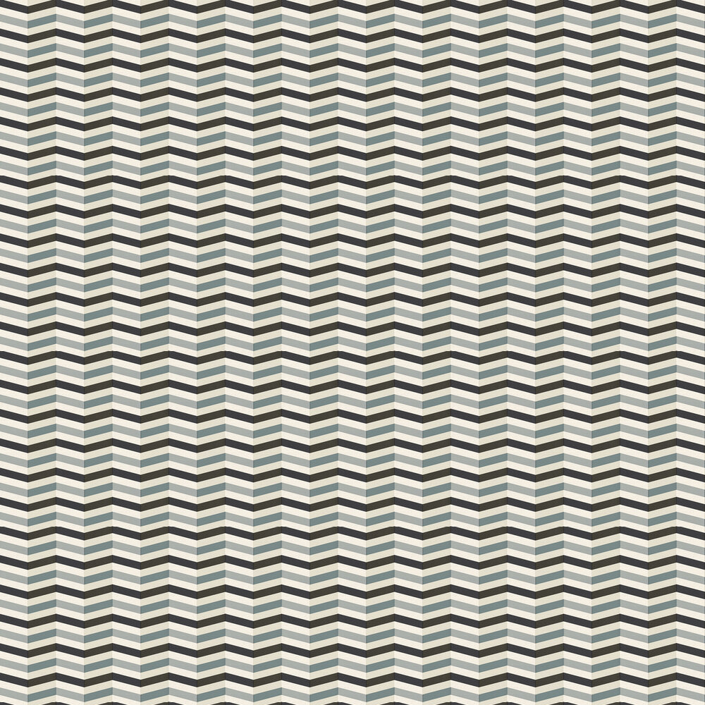 Zigzag Wallpaper - Monochrome - by Albany