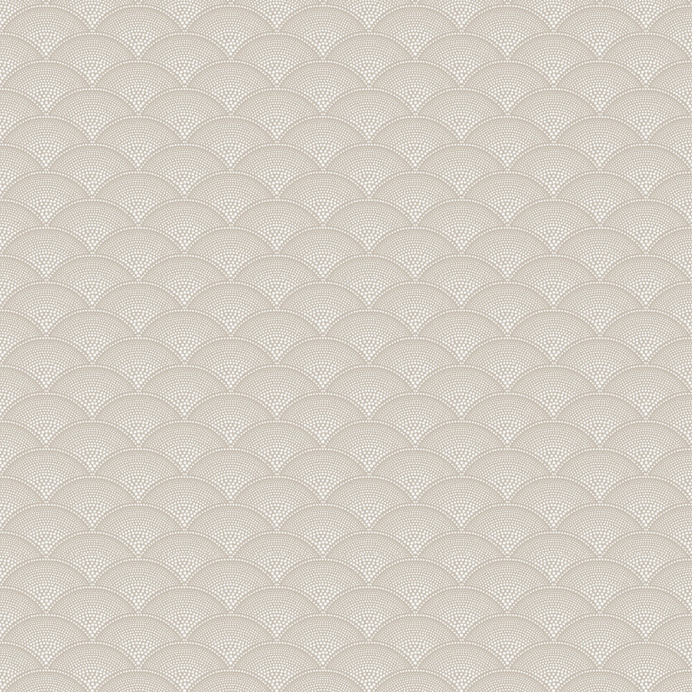 Feather Fan Wallpaper - Taupe - by Cole & Son