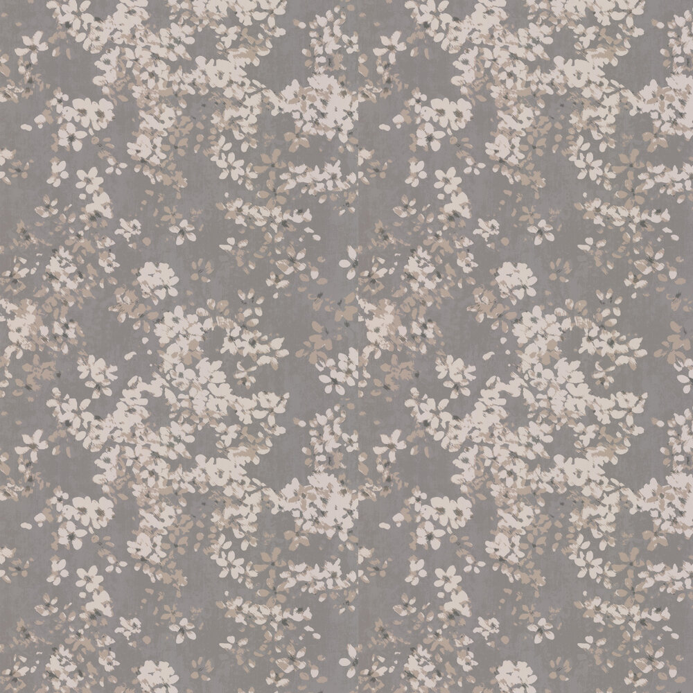Tiami Wallpaper - Grey - by Romo