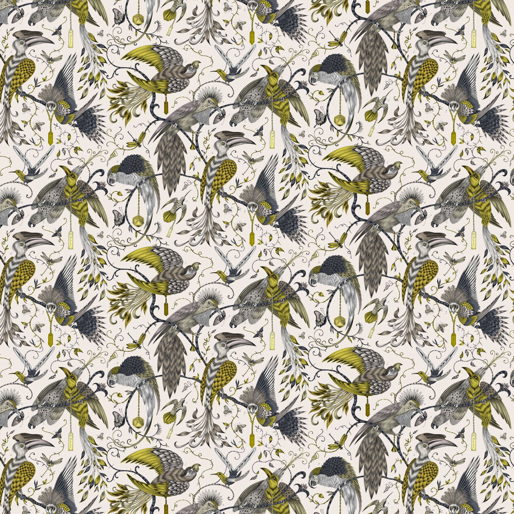 Audubon Wallpaper - Gold - by Emma J Shipley