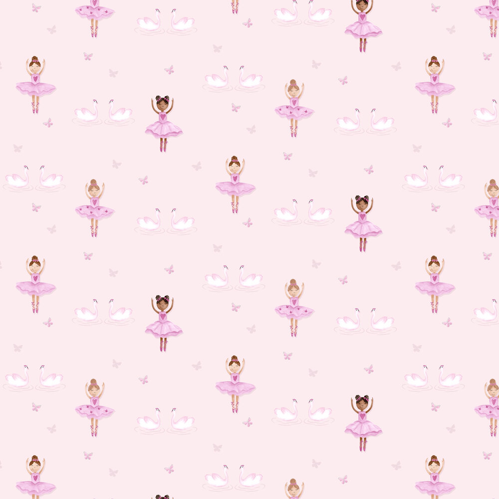 Ballerina Wallpaper - Pink - by Albany