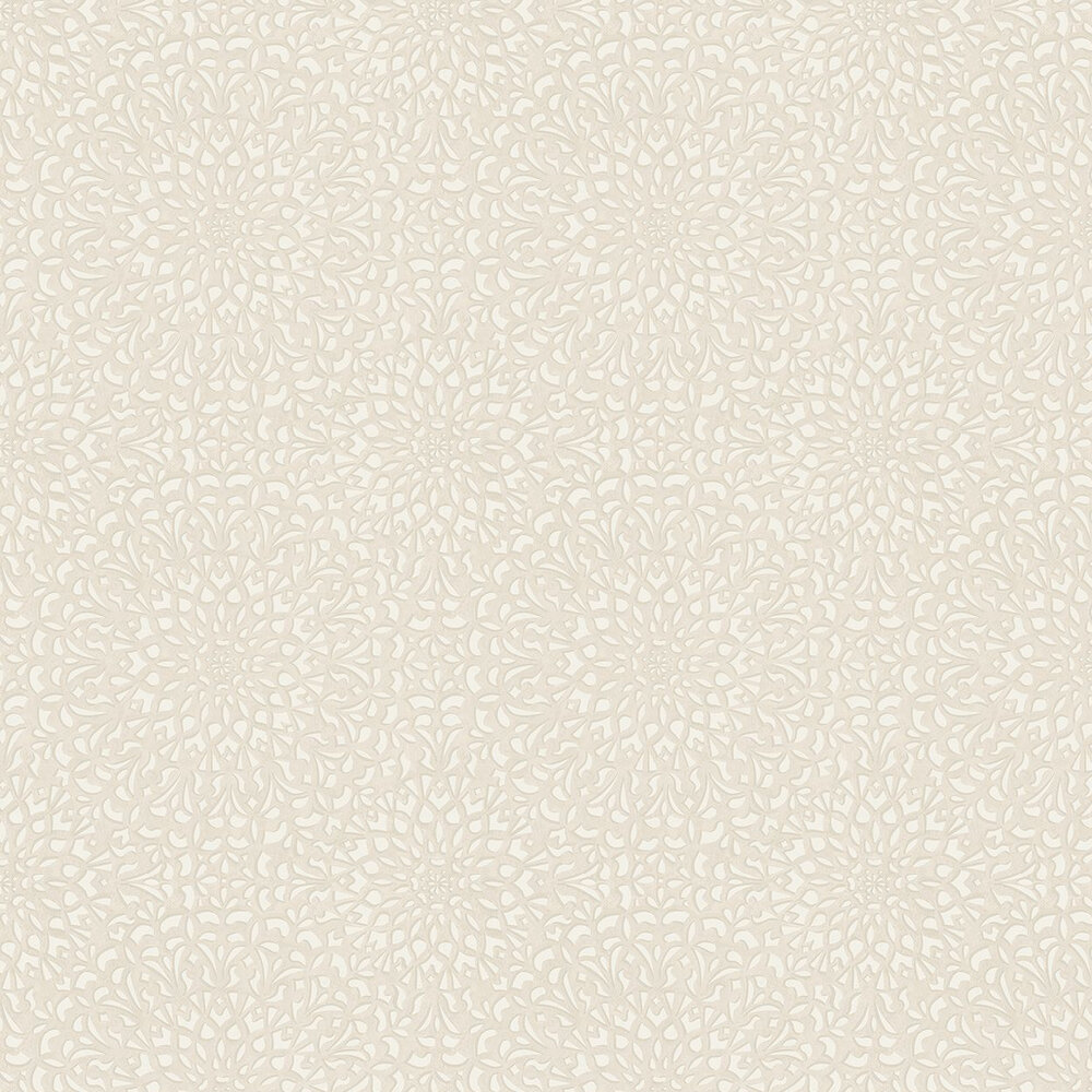 Medina Wallpaper - Pearl / Parchment - by Cole & Son