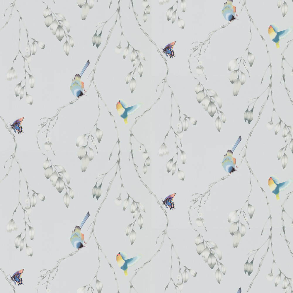 Iyanu Wallpaper - Mist / Linden - by Harlequin