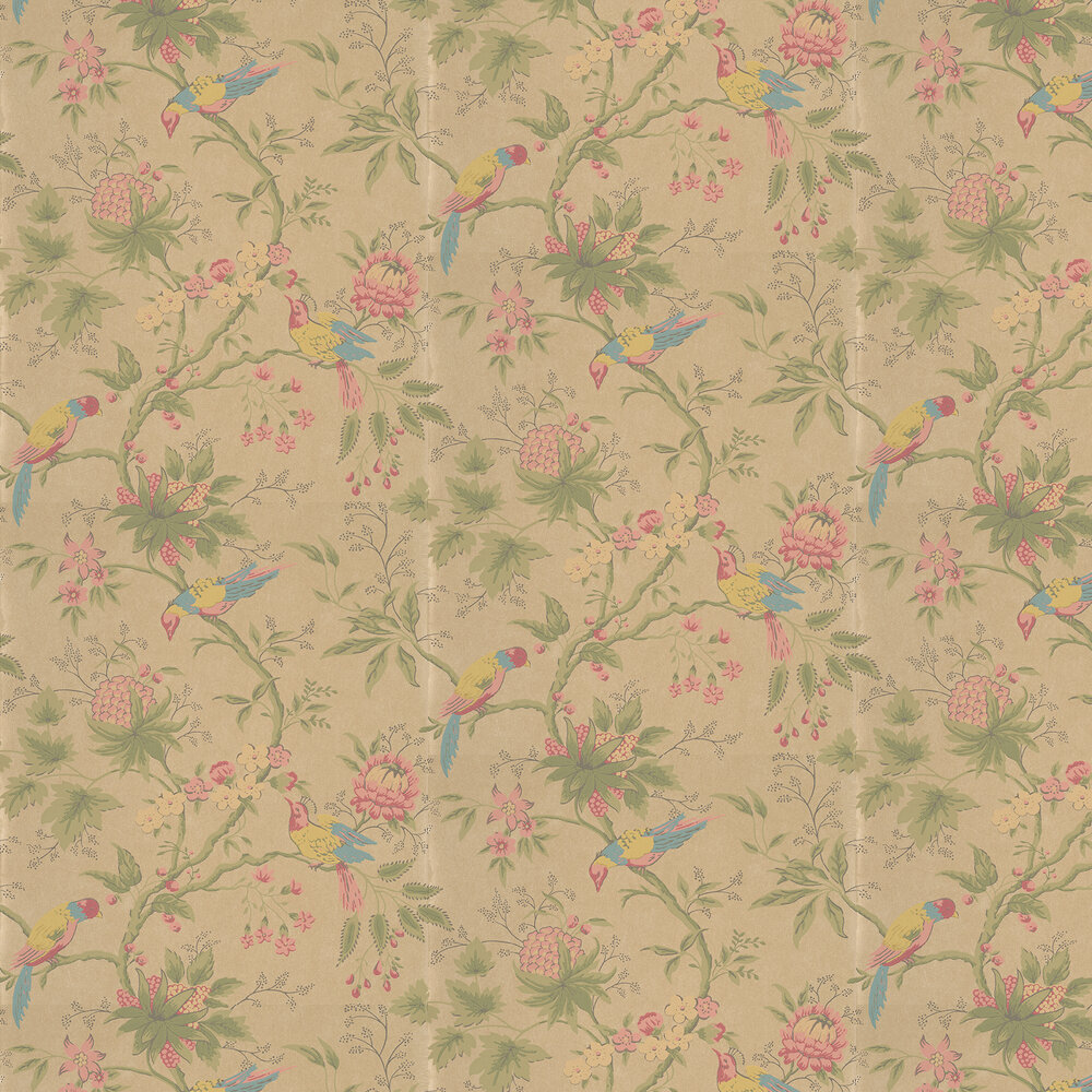 Brooke House Wallpaper - Parchment - by Little Greene