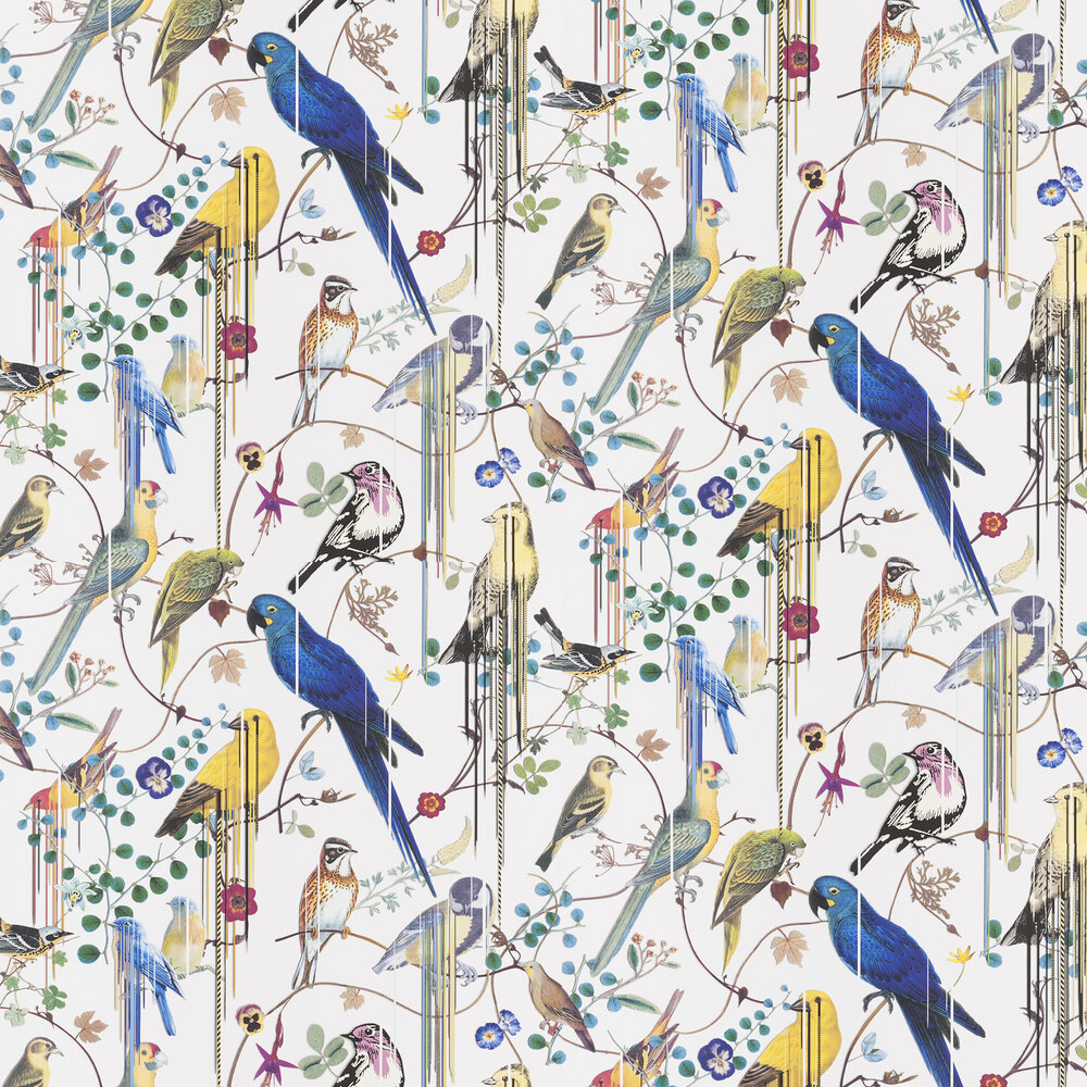 Birds Sinfonia Wallpaper - Perce neige - by Christian Lacroix