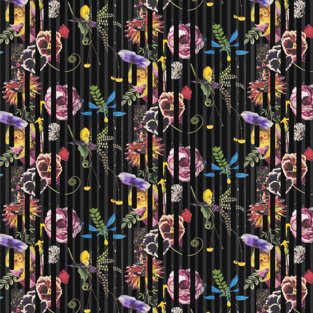 Babylonia Nights Soft Flock Wallpaper - Soft Crepuscule - by Christian Lacroix