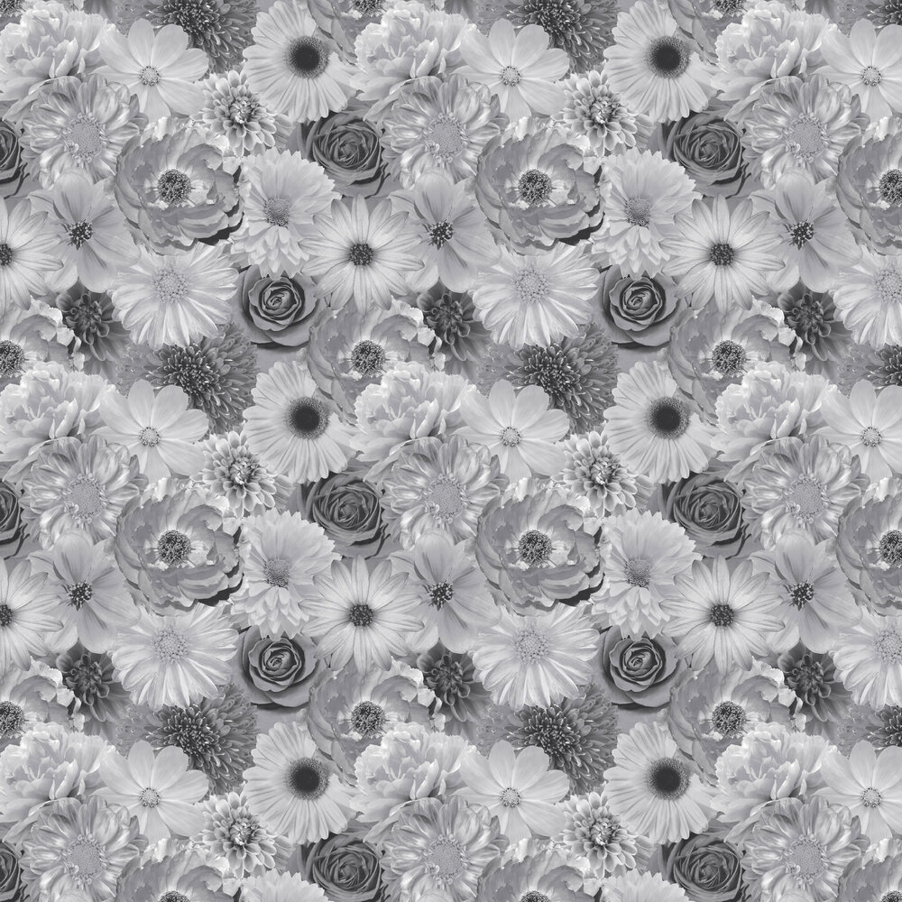 Foil In Bloom Wallpaper - Mono - by Arthouse
